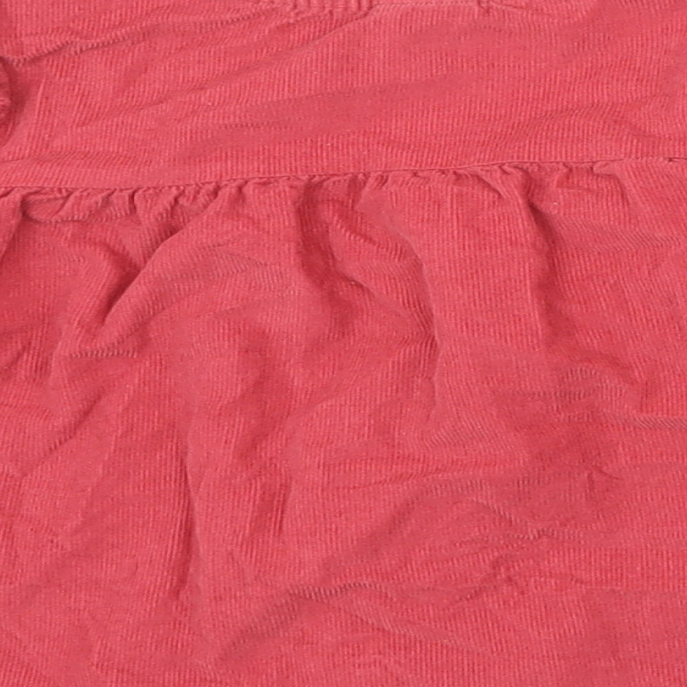 H&M Girls Purple  100% Cotton Basic Button-Up Size 12-18 Months Round Neck Button - Frill Detail