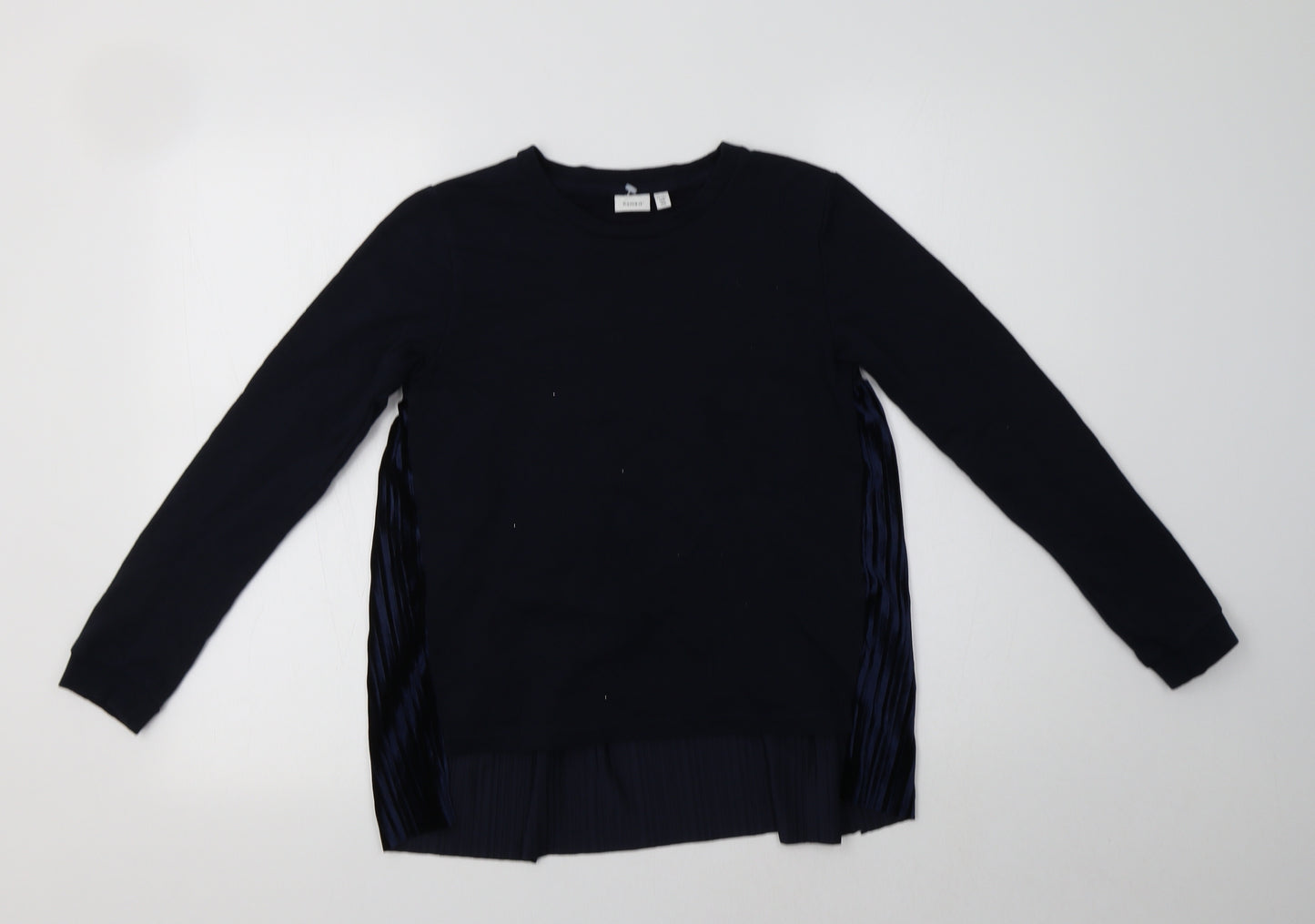 name it Girls Blue  Cotton Pullover Sweatshirt Size 11-12 Years