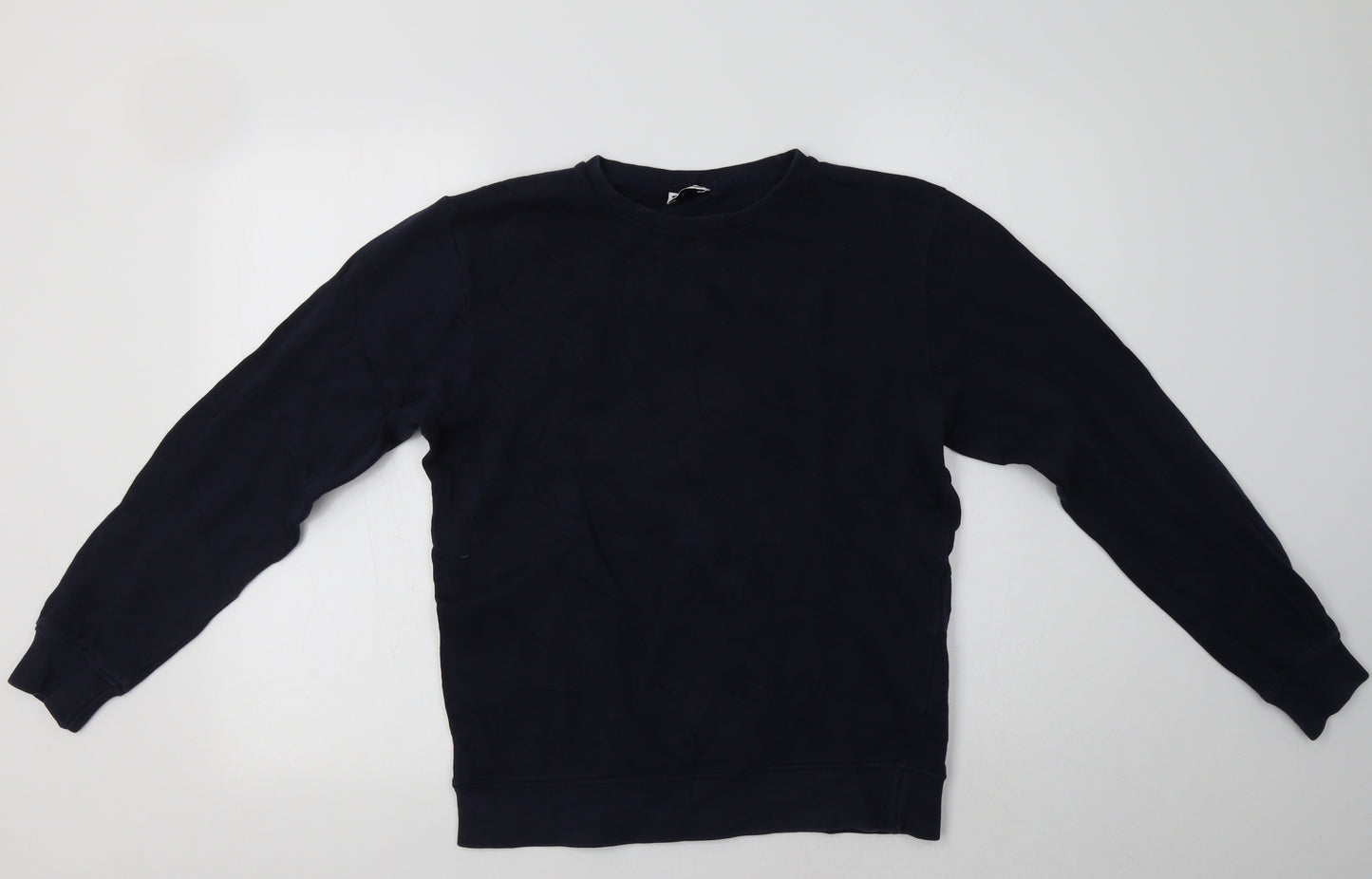 Tres Bien Womens Blue  Cotton Pullover Sweatshirt Size S