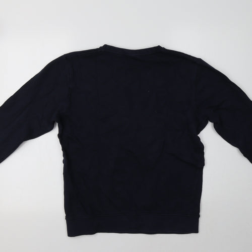 Tres Bien Womens Blue  Cotton Pullover Sweatshirt Size S