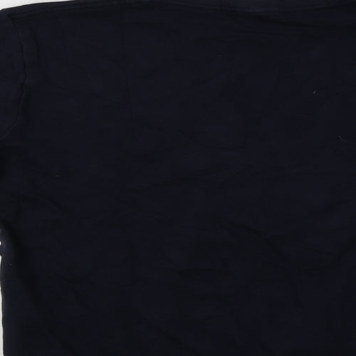 Tres Bien Womens Blue  Cotton Pullover Sweatshirt Size S