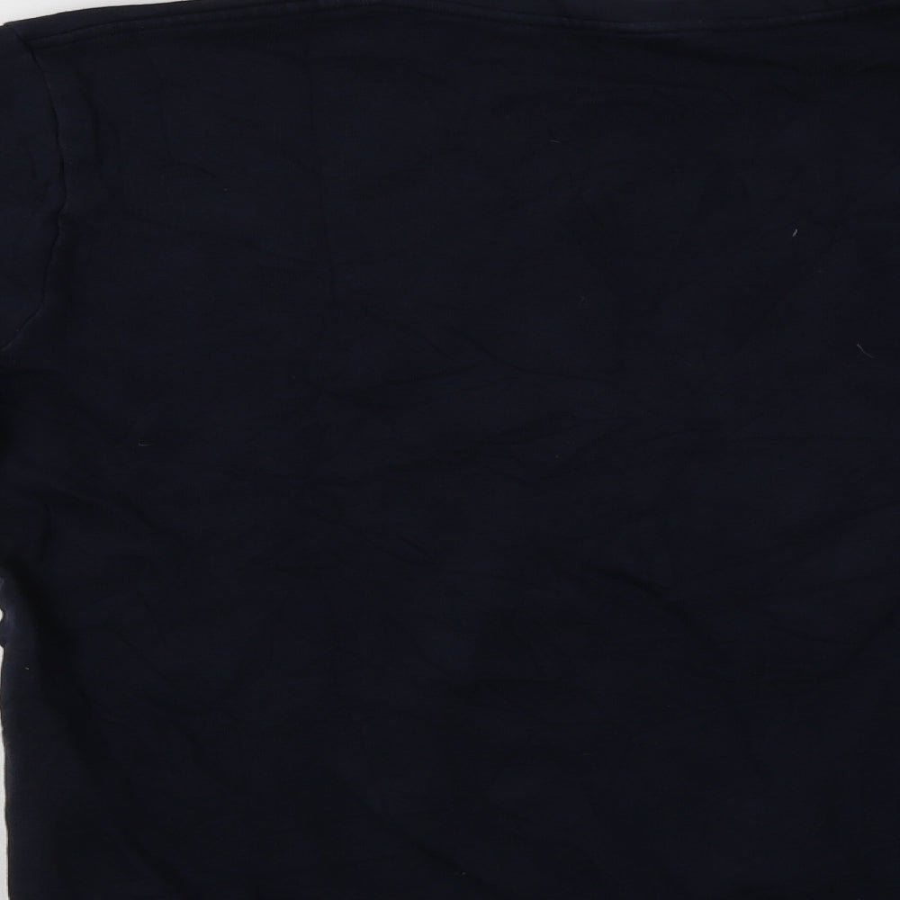 Tres Bien Womens Blue  Cotton Pullover Sweatshirt Size S