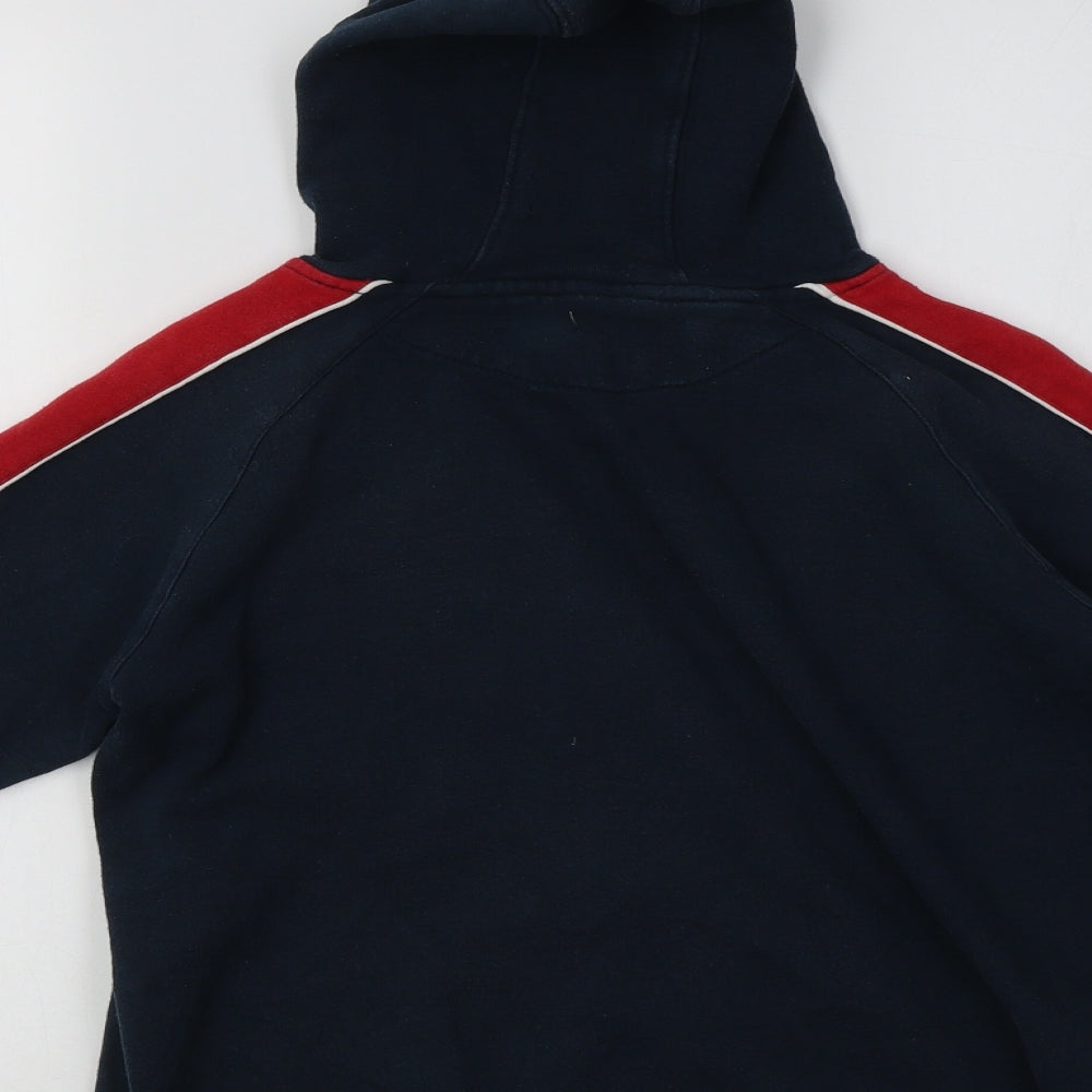 TU Boys Blue  Cotton Pullover Hoodie Size 12 Years   - England Rugby