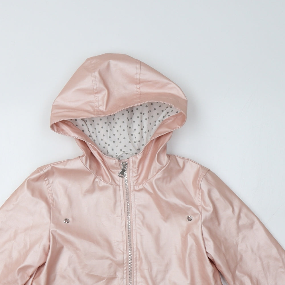 F&F Girls Pink   Overcoat Coat Size 8-9 Years
