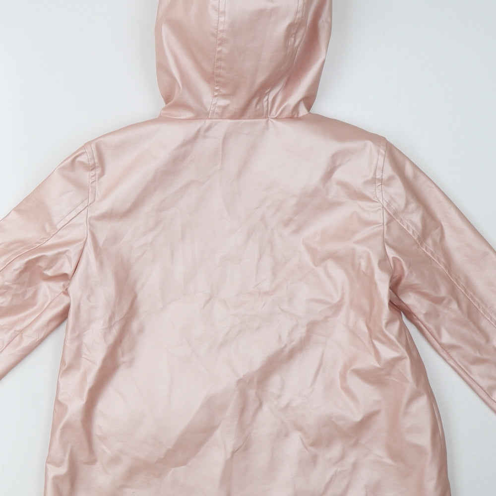 F&F Girls Pink   Overcoat Coat Size 8-9 Years