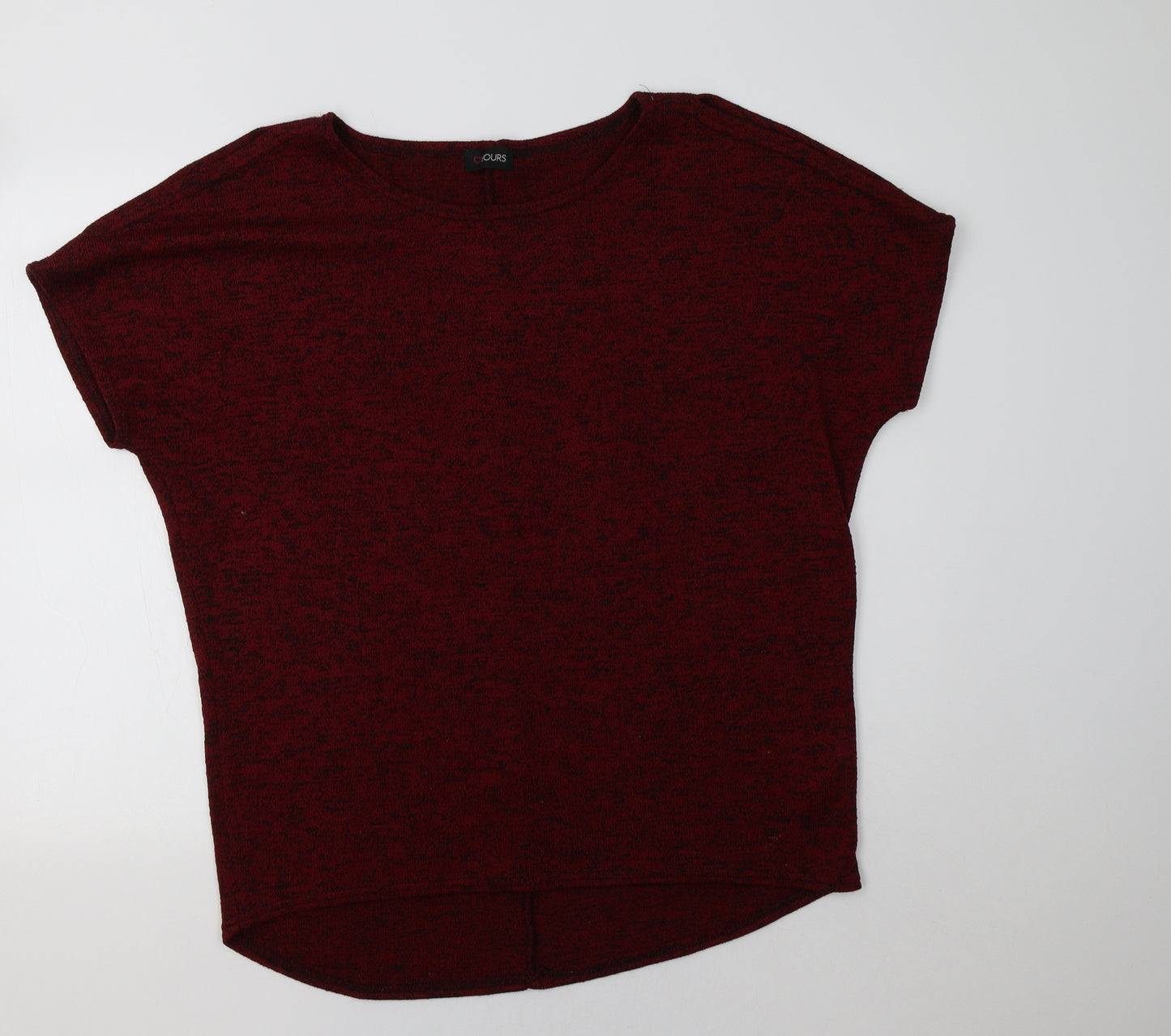 Love Yours Womens Red Round Neck  Polyester Pullover Jumper Size 16