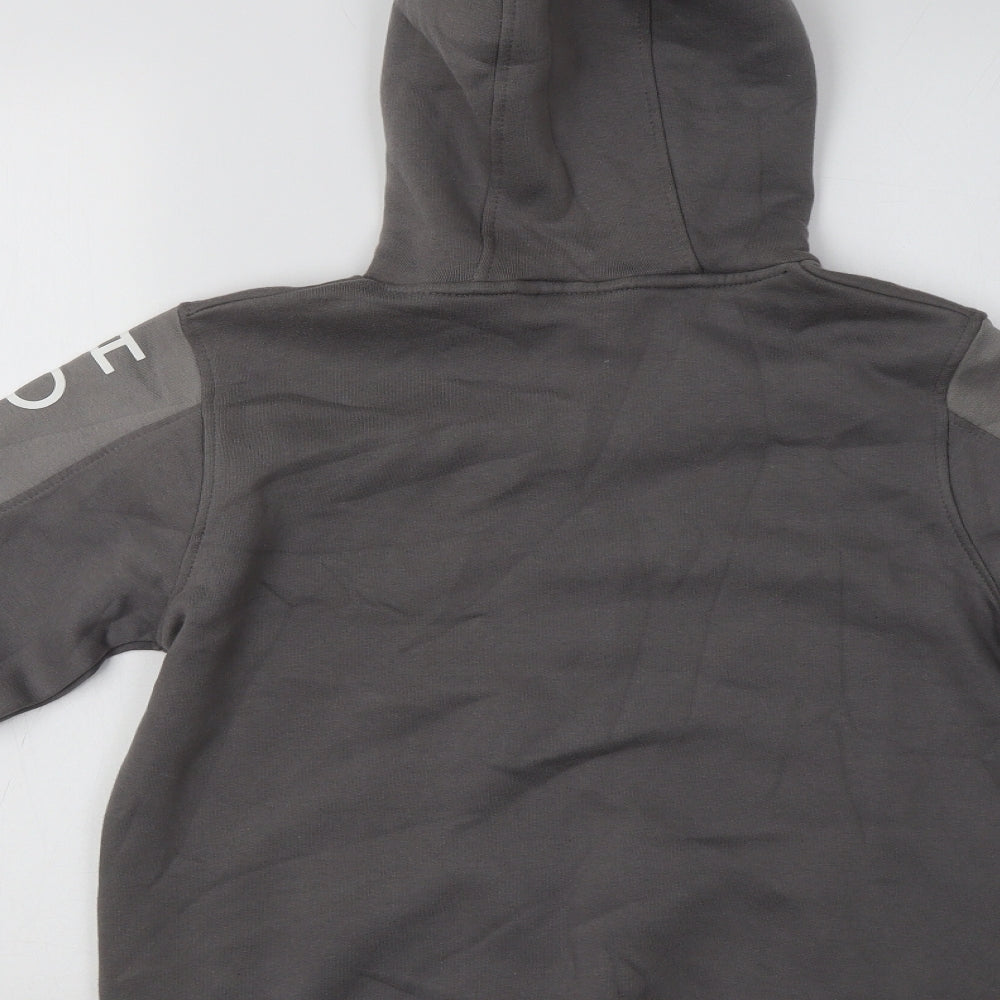 Holyfield Girls Grey  Cotton Pullover Hoodie Size 10-11 Years