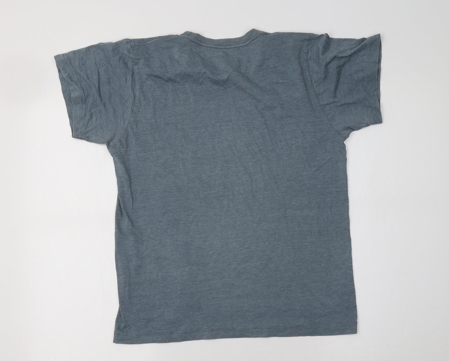 Savvy Womens Grey  Cotton Basic T-Shirt Size S Crew Neck - Wingman