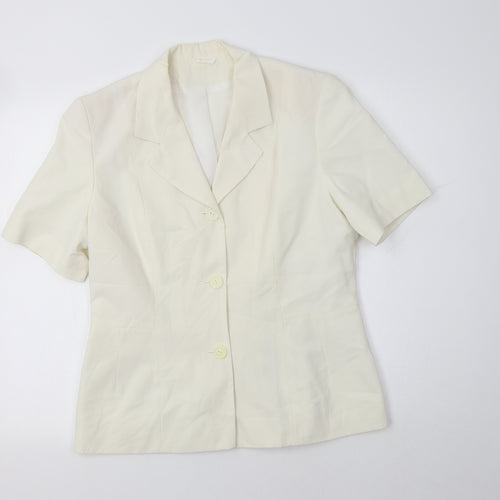 Dorothy Perkins Womens Ivory   Jacket Blazer Size 14