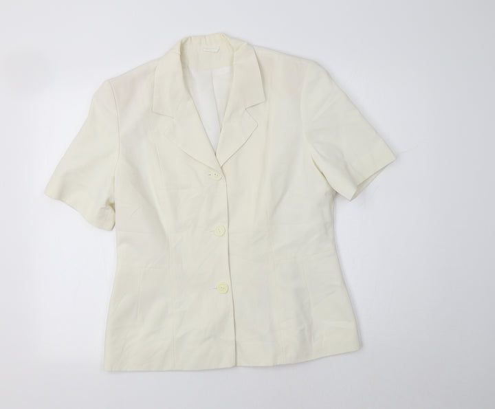 Dorothy Perkins Womens Ivory   Jacket Blazer Size 14
