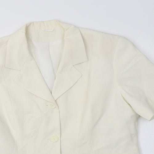 Dorothy Perkins Womens Ivory   Jacket Blazer Size 14