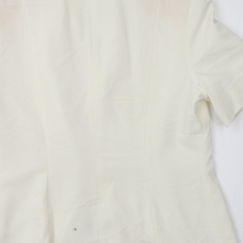 Dorothy Perkins Womens Ivory   Jacket Blazer Size 14