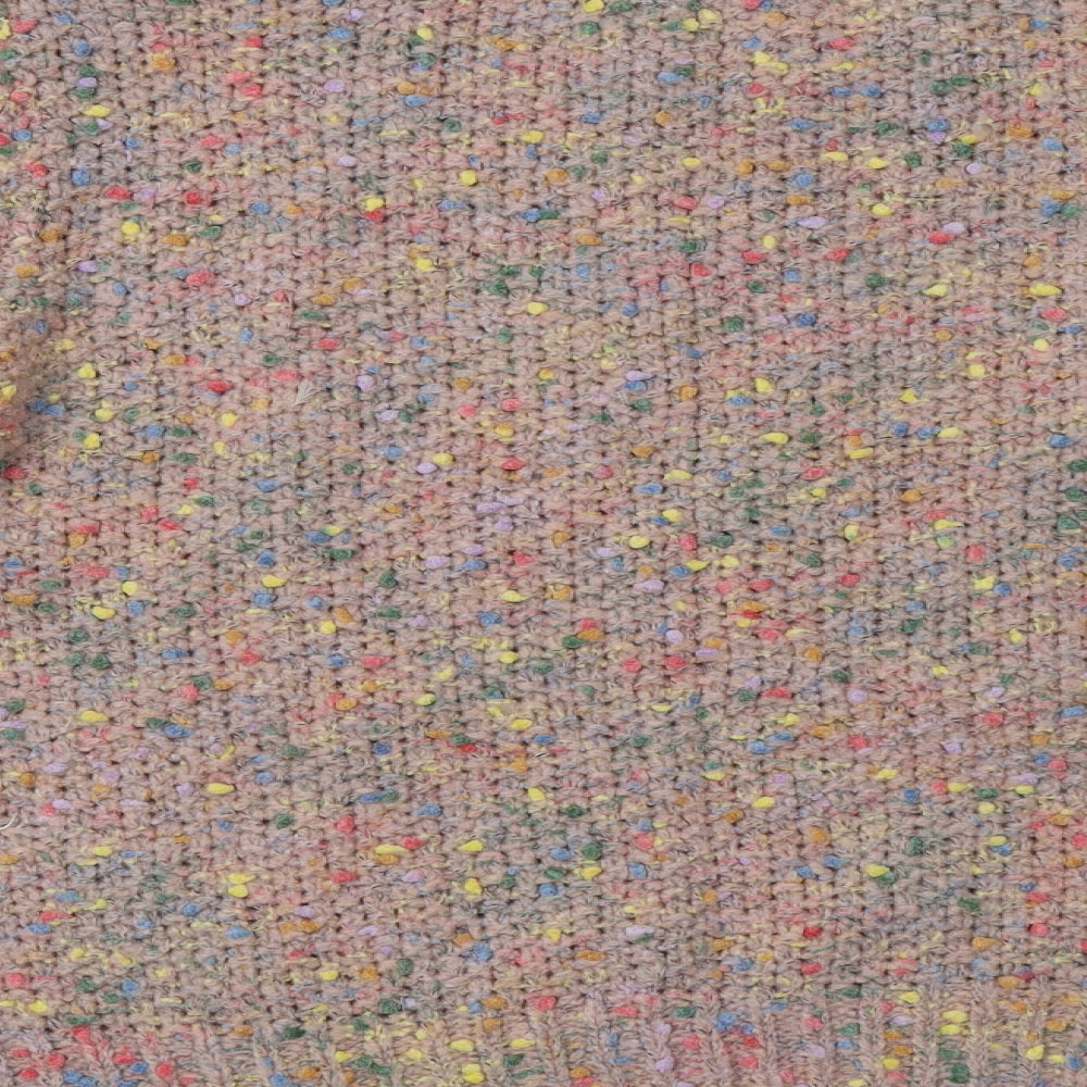 Matalan Womens Multicoloured Crew Neck  Acrylic Pullover Jumper Size XL