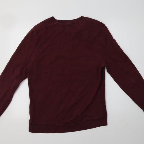 River Island Womens Purple  Cotton Pullover Hoodie Size M