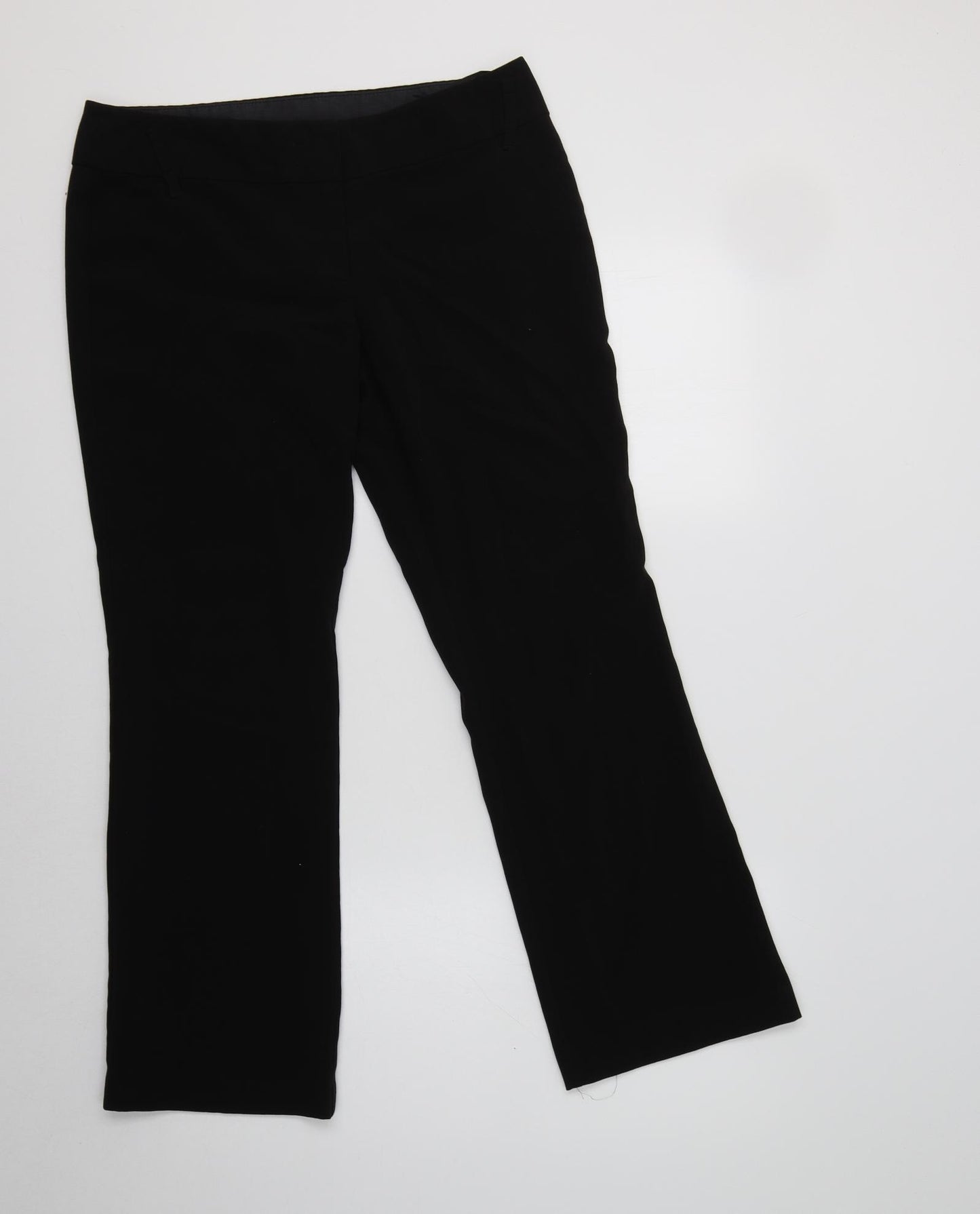 NEXT Womens Black  Polyester Dress Pants Trousers Size 12 L26 in Regular