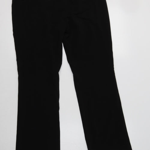 NEXT Womens Black  Polyester Dress Pants Trousers Size 12 L26 in Regular