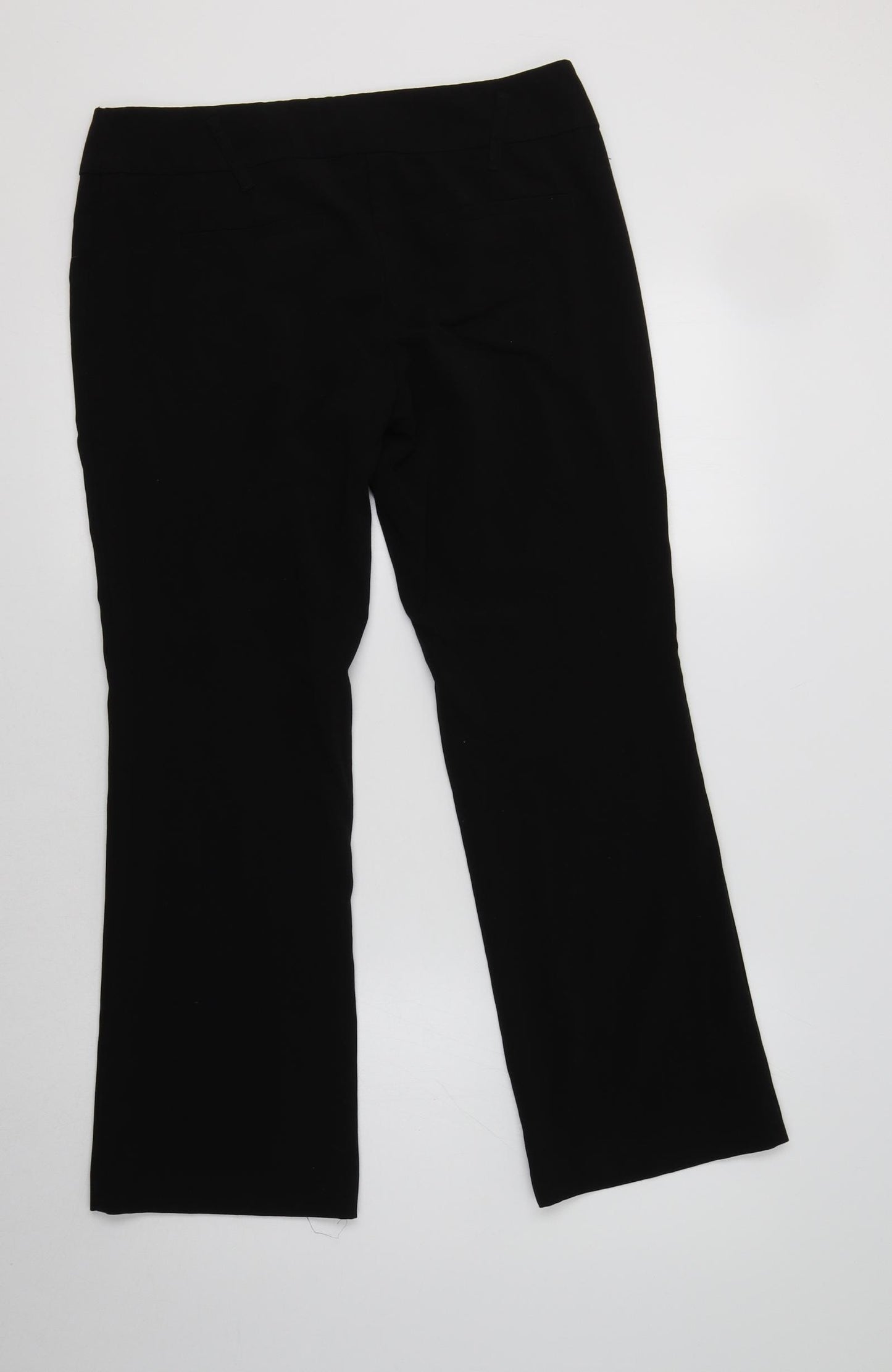 NEXT Womens Black  Polyester Dress Pants Trousers Size 12 L26 in Regular