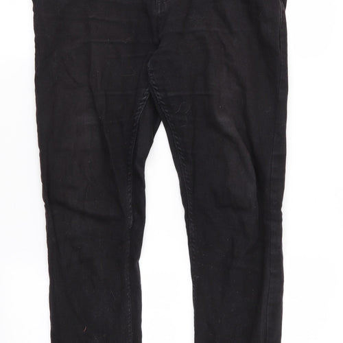 Denim Co Mens Black  Cotton Skinny Jeans Size 32 in L27 in Regular