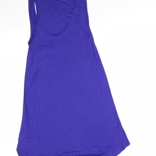 E-vie Womens Purple  Viscose A-Line  Size 10  Scoop Neck  - Slip Tank T-shirt