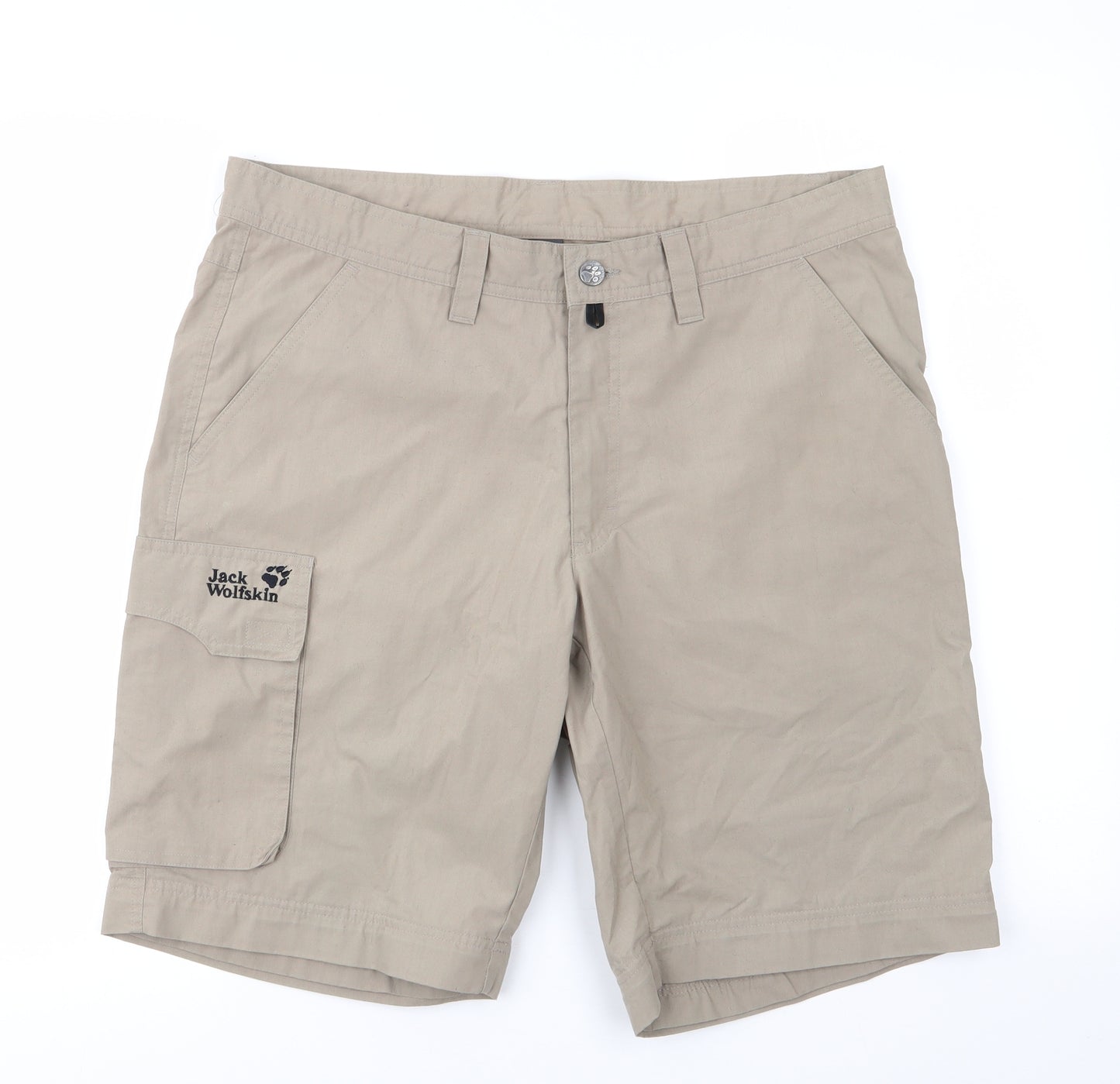 Jack Wolfskin Mens Green  Polyester Cargo Shorts Size L L11 in Regular  - Khaki Brown