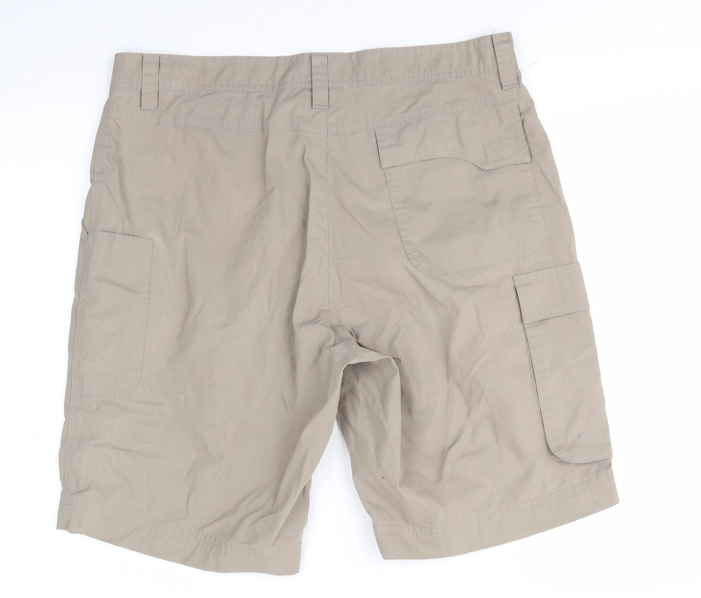 Jack Wolfskin Mens Green  Polyester Cargo Shorts Size L L11 in Regular  - Khaki Brown