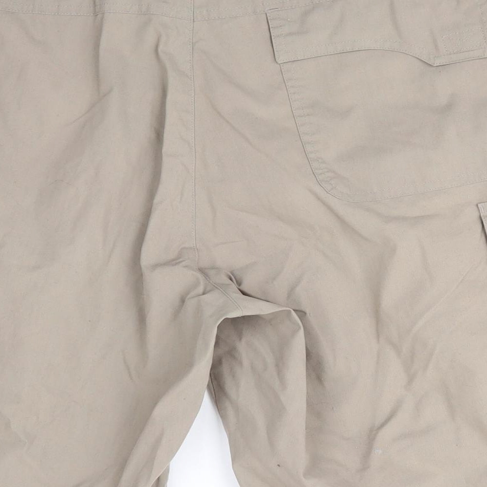 Jack Wolfskin Mens Green  Polyester Cargo Shorts Size L L11 in Regular  - Khaki Brown