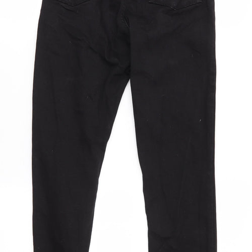 Denim Co Womens Black  Cotton Skinny Jeans Size 12 L28 in Regular