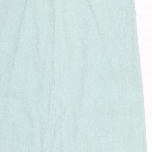 Preworn Womens Blue  Viscose A-Line Skirt Size 30 in