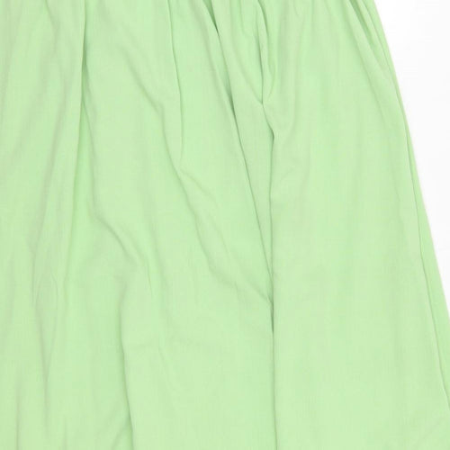 Your Sixth Sense Womens Green  Polyester A-Line Skirt Size 16