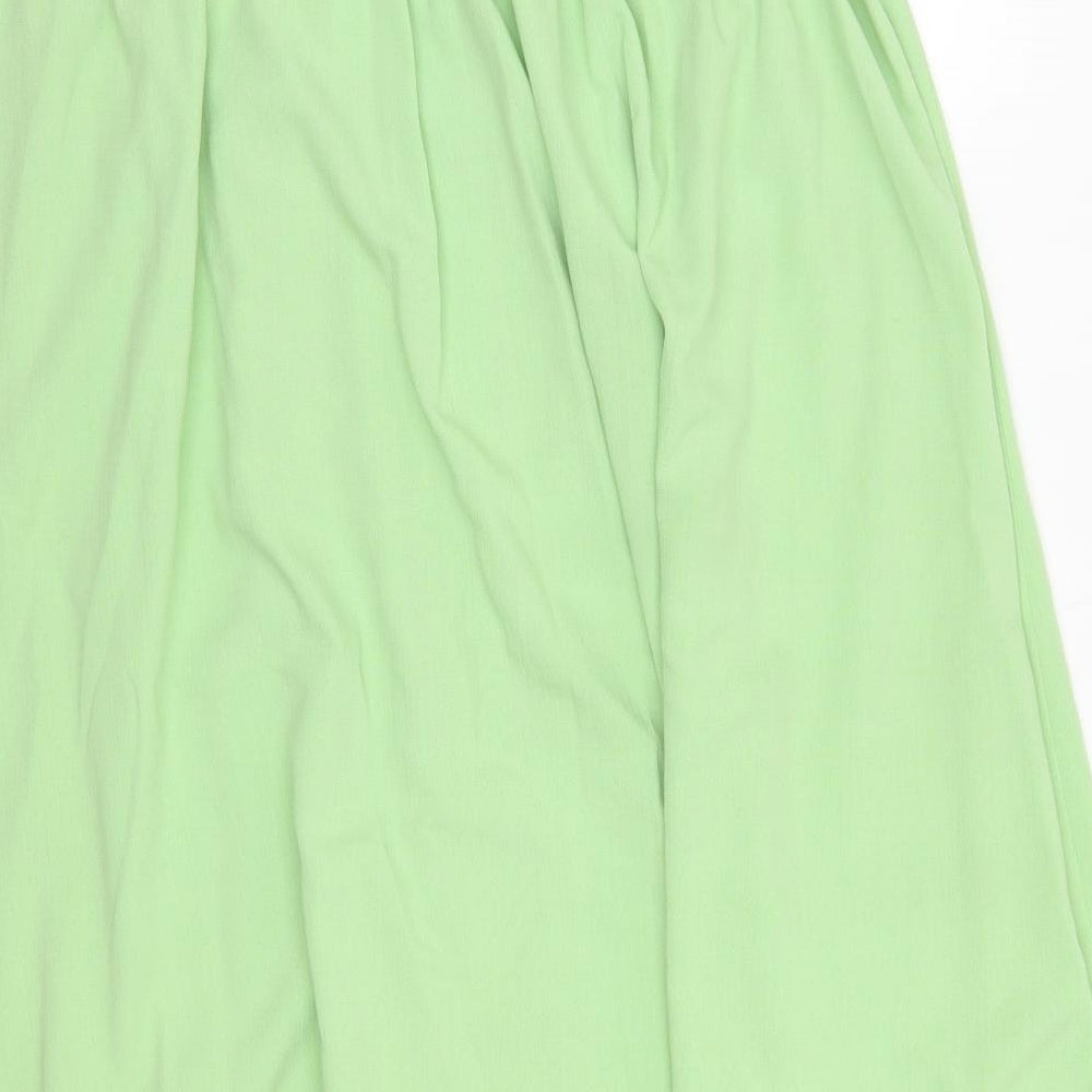 Your Sixth Sense Womens Green  Polyester A-Line Skirt Size 16