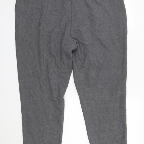 F&F Womens Grey  Polyester Dress Pants Trousers Size 18 L26 in Regular