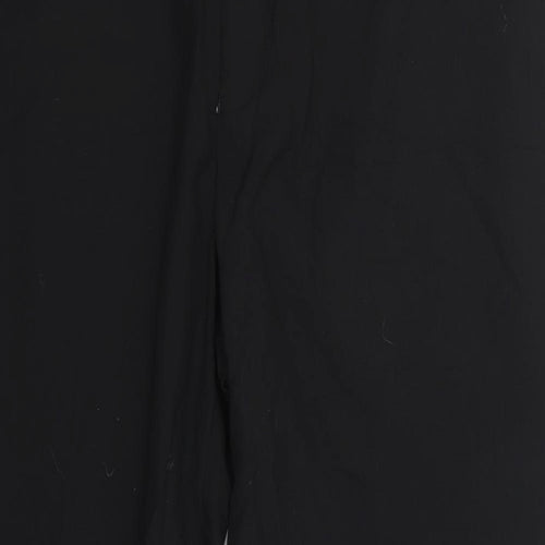 Preworn Mens Black  Polyester Dress Pants Trousers Size 38 in L28 in Regular  - Short
