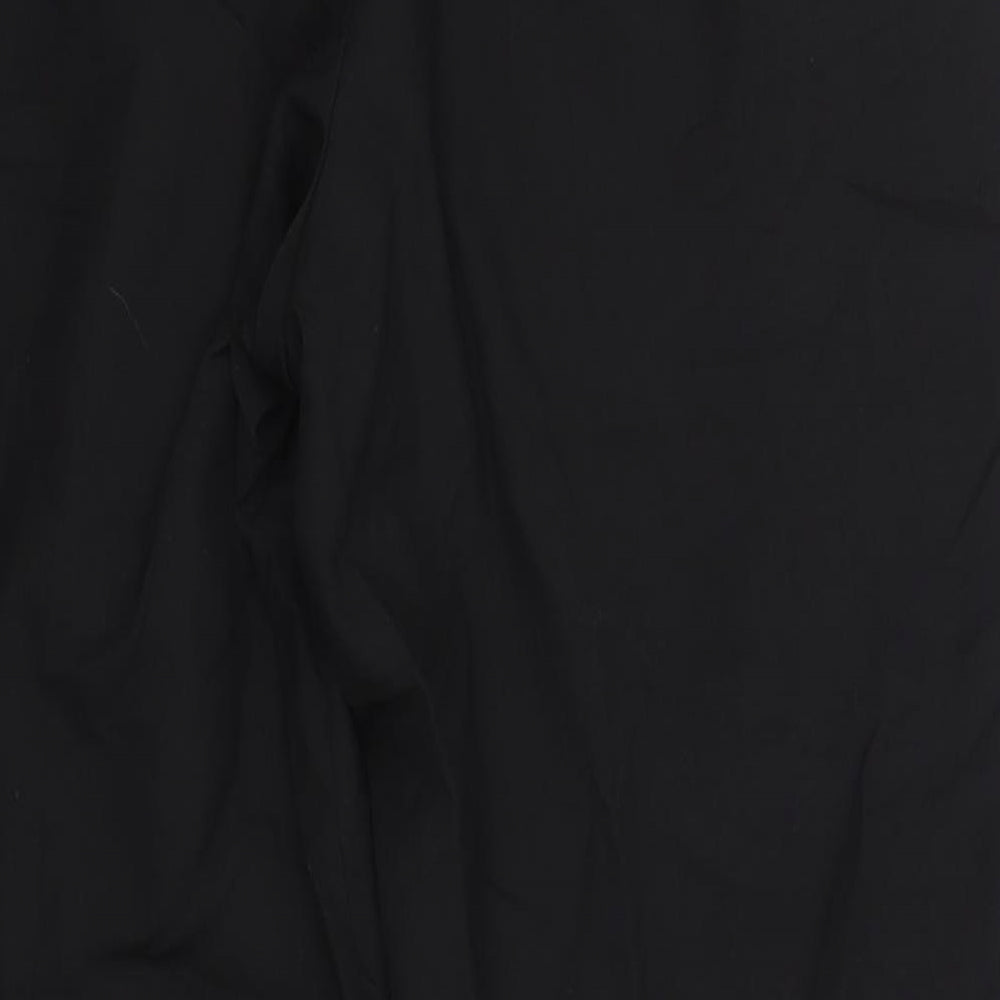 Preworn Mens Black  Polyester Dress Pants Trousers Size 38 in L28 in Regular  - Short