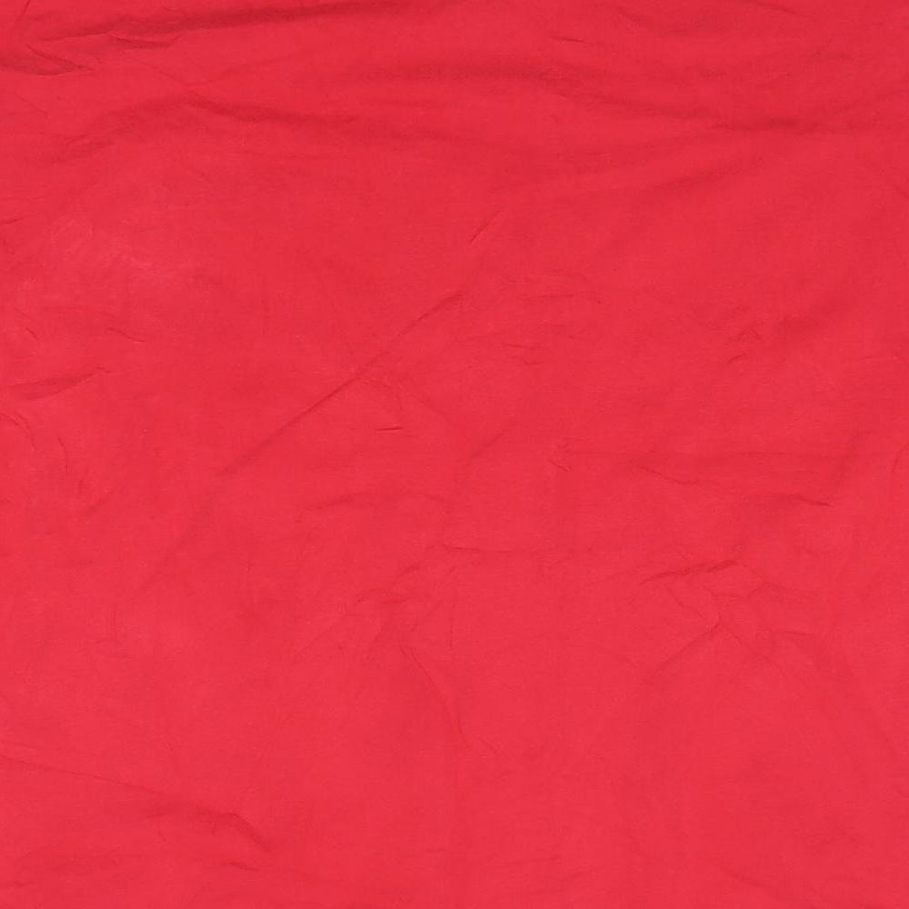McKenzie Mens Red  Cotton  T-Shirt Size L Round Neck