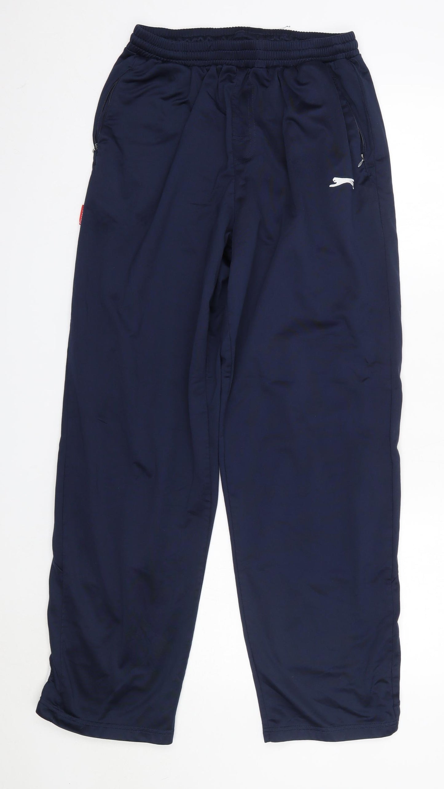 Slazenger Mens Blue  Polyester Jogger Trousers Size L L28 in Regular