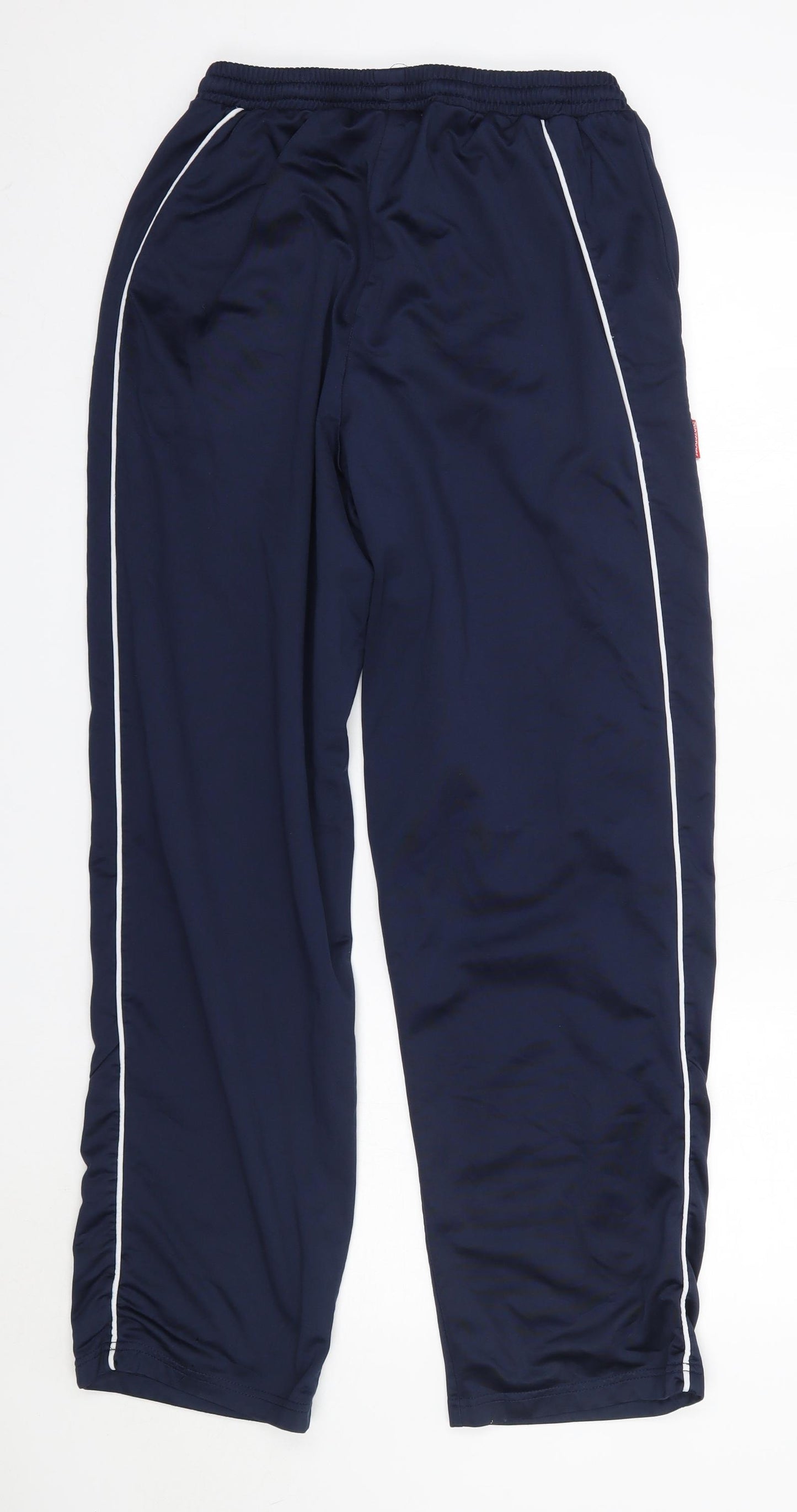 Slazenger Mens Blue  Polyester Jogger Trousers Size L L28 in Regular