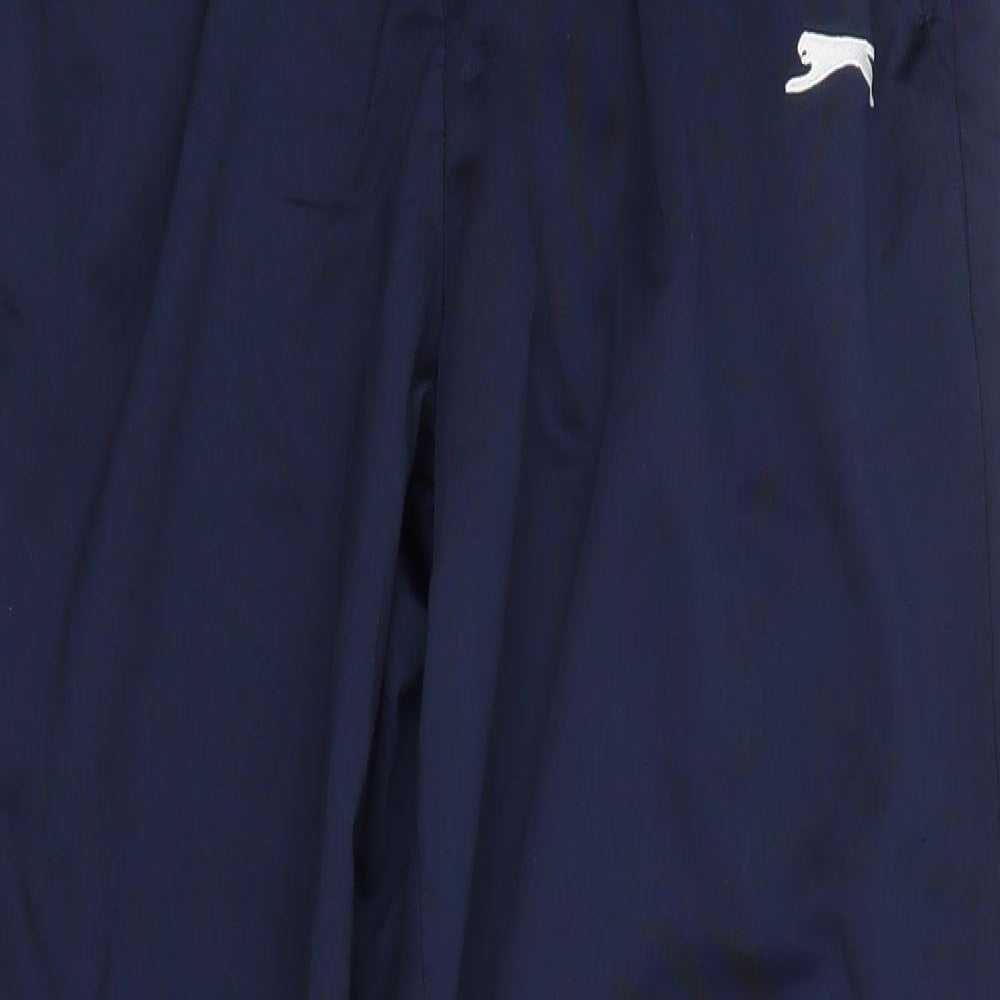 Slazenger Mens Blue  Polyester Jogger Trousers Size L L28 in Regular