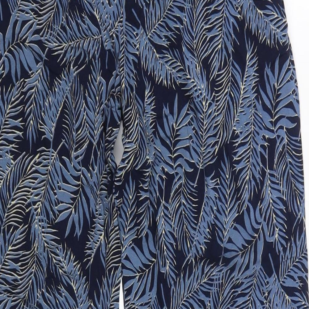 Isle Womens Blue  Viscose Trousers  Size 12 L26 in Regular