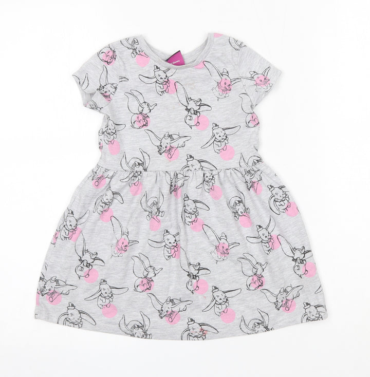 George Baby Grey  Polyester A-Line  Size 12-18 Months  Round Neck