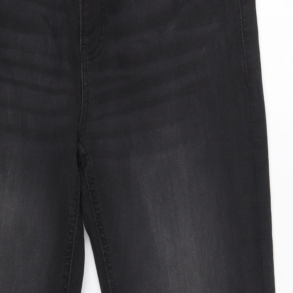 F&F Mens Grey  Cotton Straight Jeans Size 36 in L32 in Slim