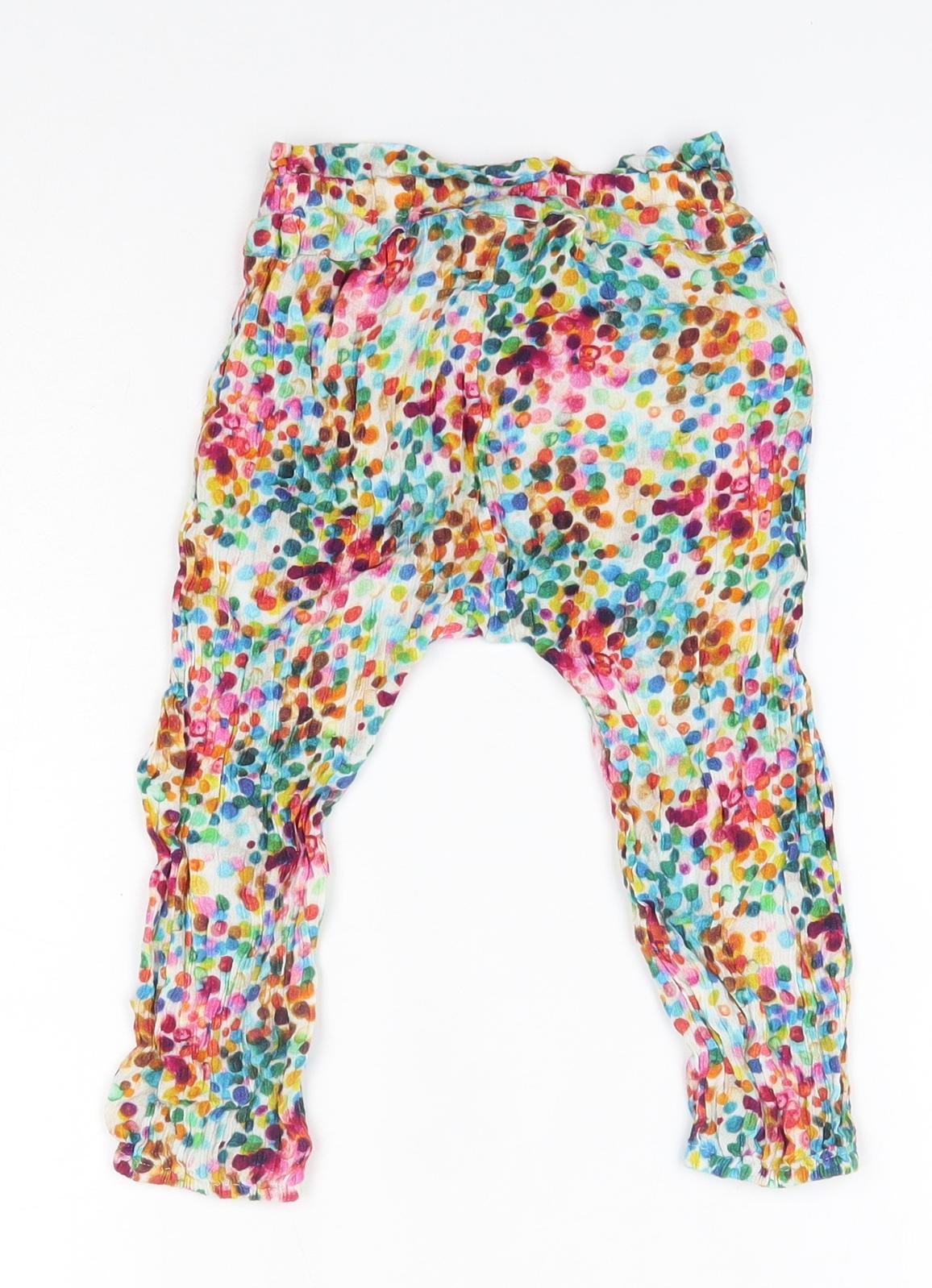 NEXT Baby Multicoloured  Viscose Jogger Trousers Size 12-18 Months
