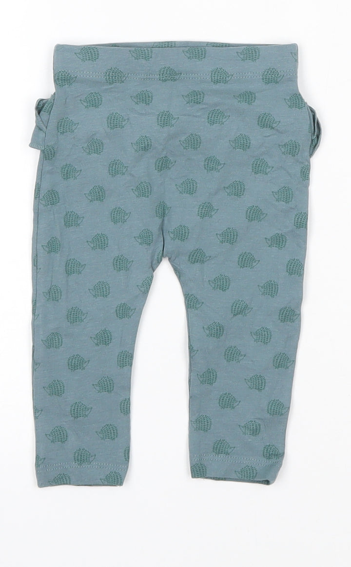 George Baby Green  Cotton Jogger Leggings Size 3-6 Months