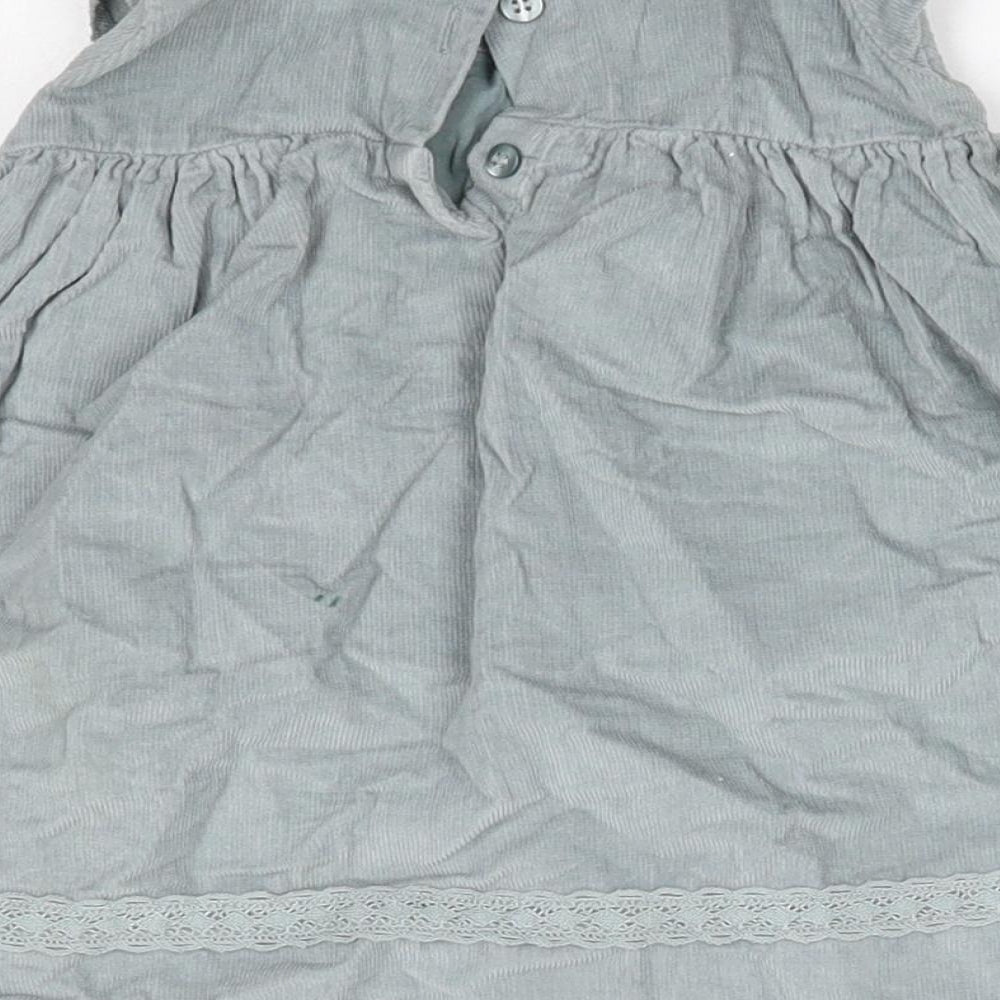 NEXT Baby Grey  100% Cotton A-Line  Size 6-9 Months  Round Neck