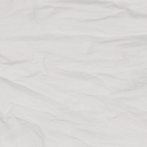 Mothercare Baby White  100% Cotton Basic Blouse Size 3-6 Months Round Neck