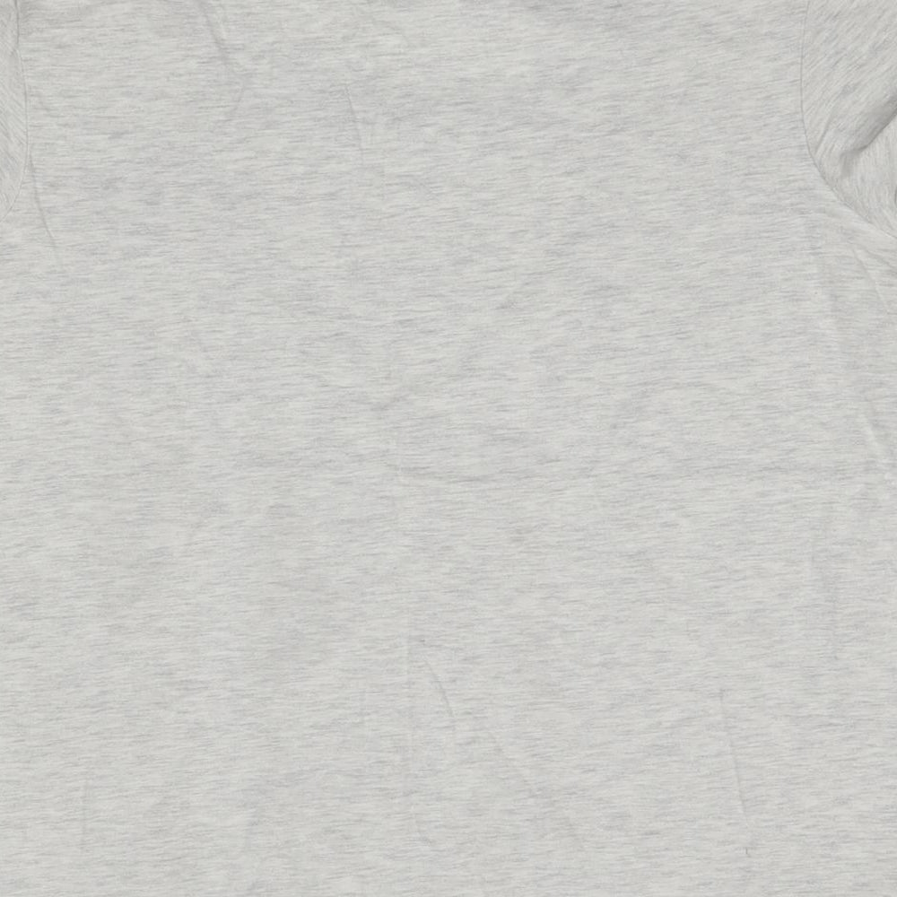 NEXT Womens Grey Solid Cotton Top Pyjama Top Size 16