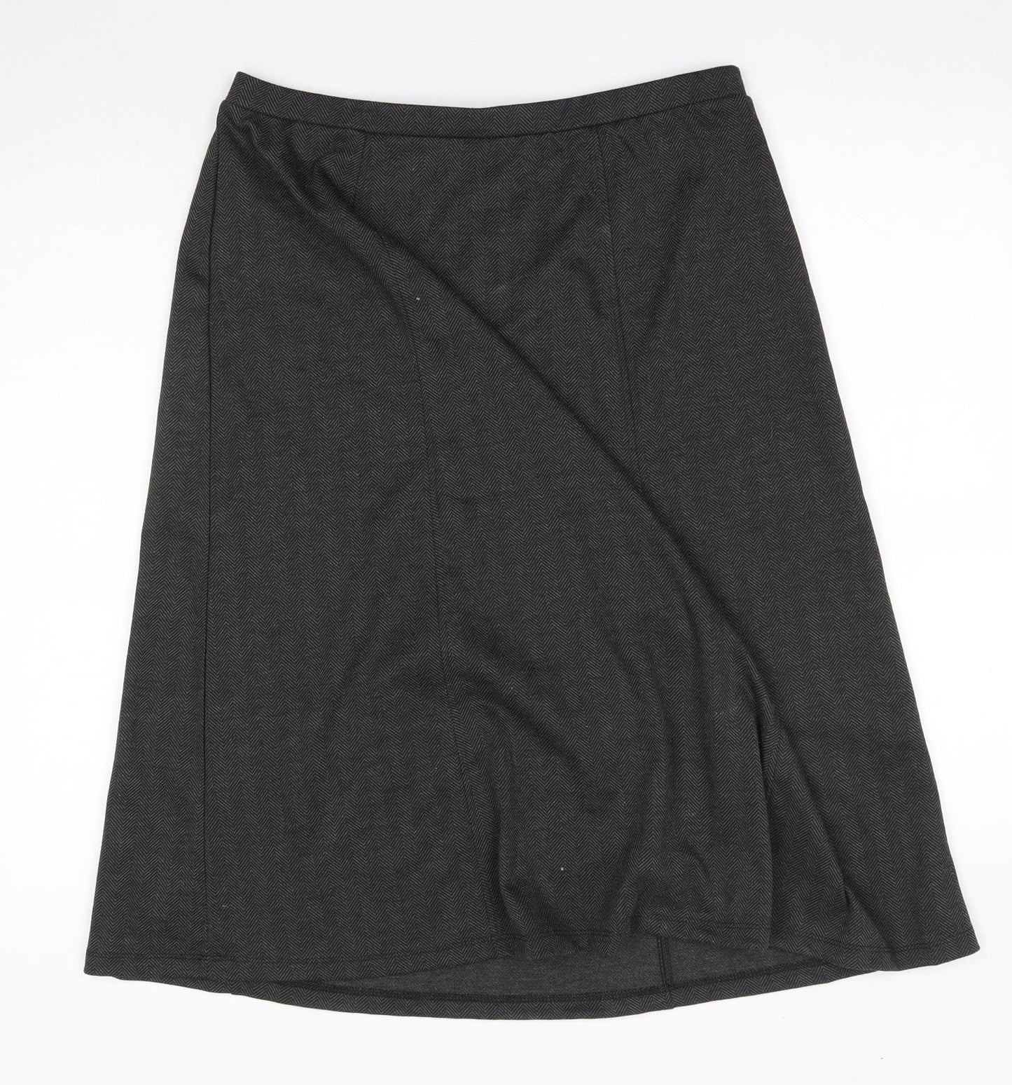 Tigi Womens Grey  Polyester A-Line Skirt Size 14