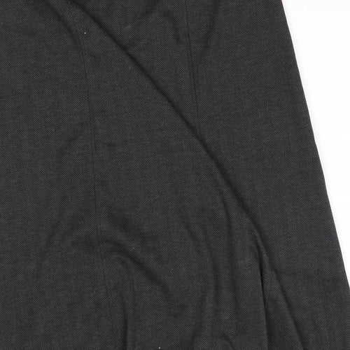 Tigi Womens Grey  Polyester A-Line Skirt Size 14