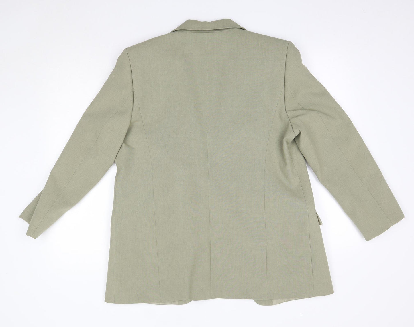 Preworn Womens Green   Overcoat Coat Size 14