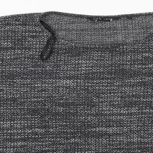 New Look Womens Grey Round Neck  Polyester Pullover Jumper Size 14