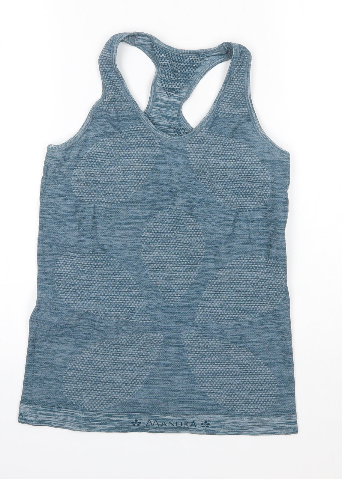 Manuka Seamless Womens Blue  Nylon Basic Tank Size XS Round Neck